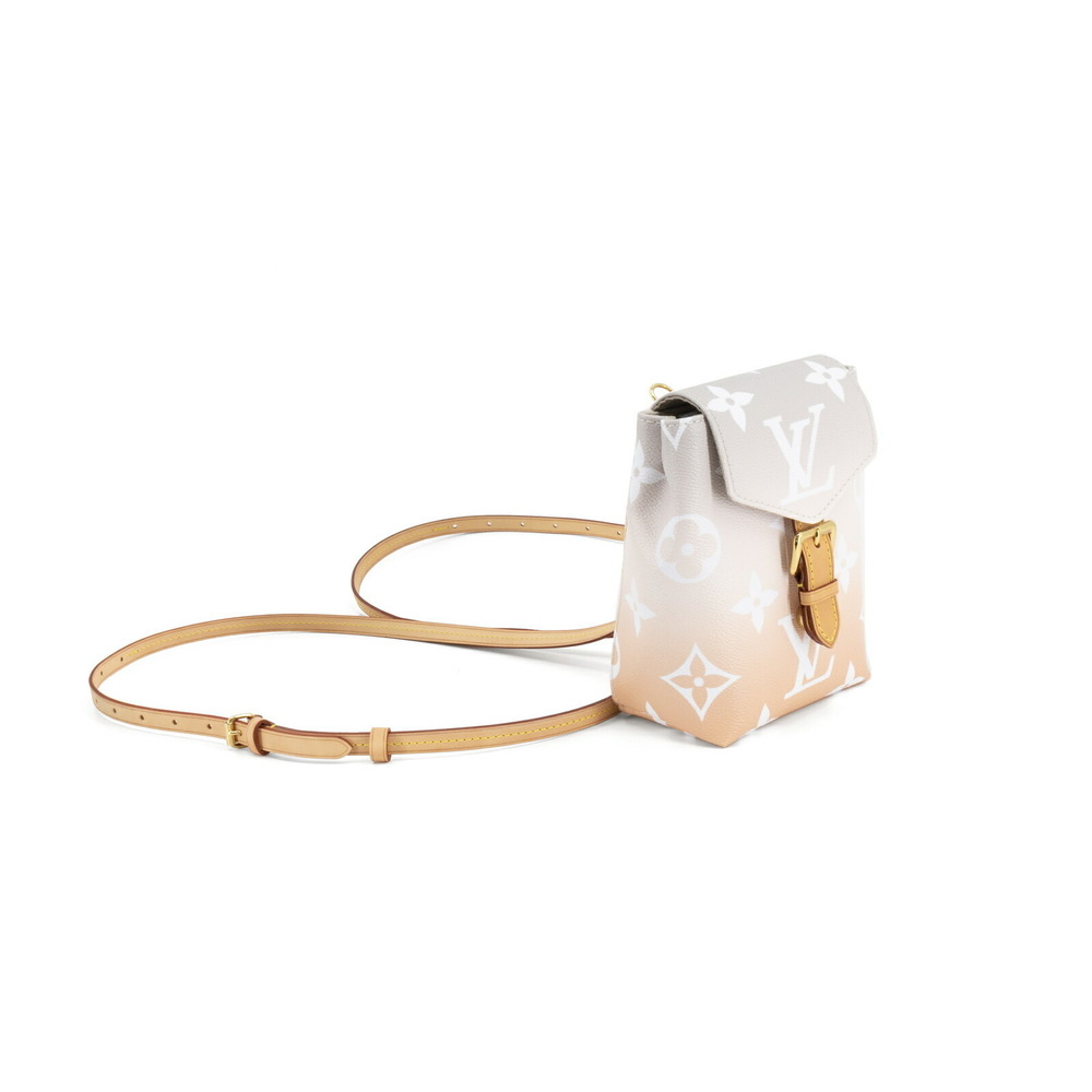 Louis Vuitton Orange Gray Tiny Backpack Leather C… - image 3